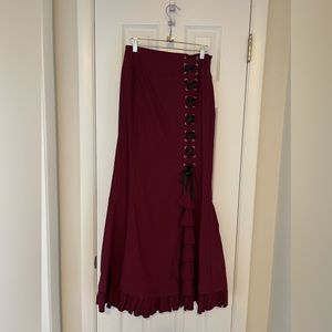Maroon skirt for dance